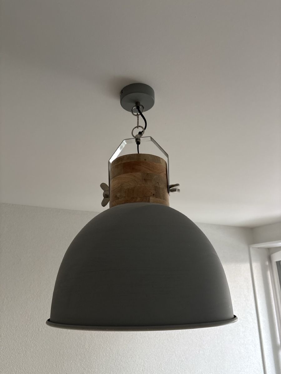 Lampadari & plafoniere: Pendelleuchte Metall Holz grau – Usato da Oberengstringen venduto da tal_t5f9 2