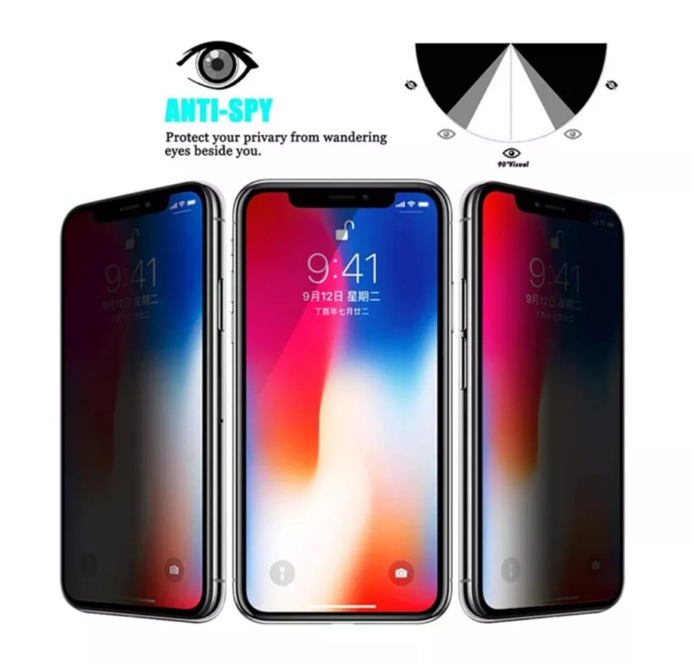 Cover & Protezioni schermo: Antispion iPhone 11,12,13,14,15,16,17 Pro\ mini\Pro Max\Plus – Nuovo e nell'imballaggio originale da Eysins venduto da pro_7lnq