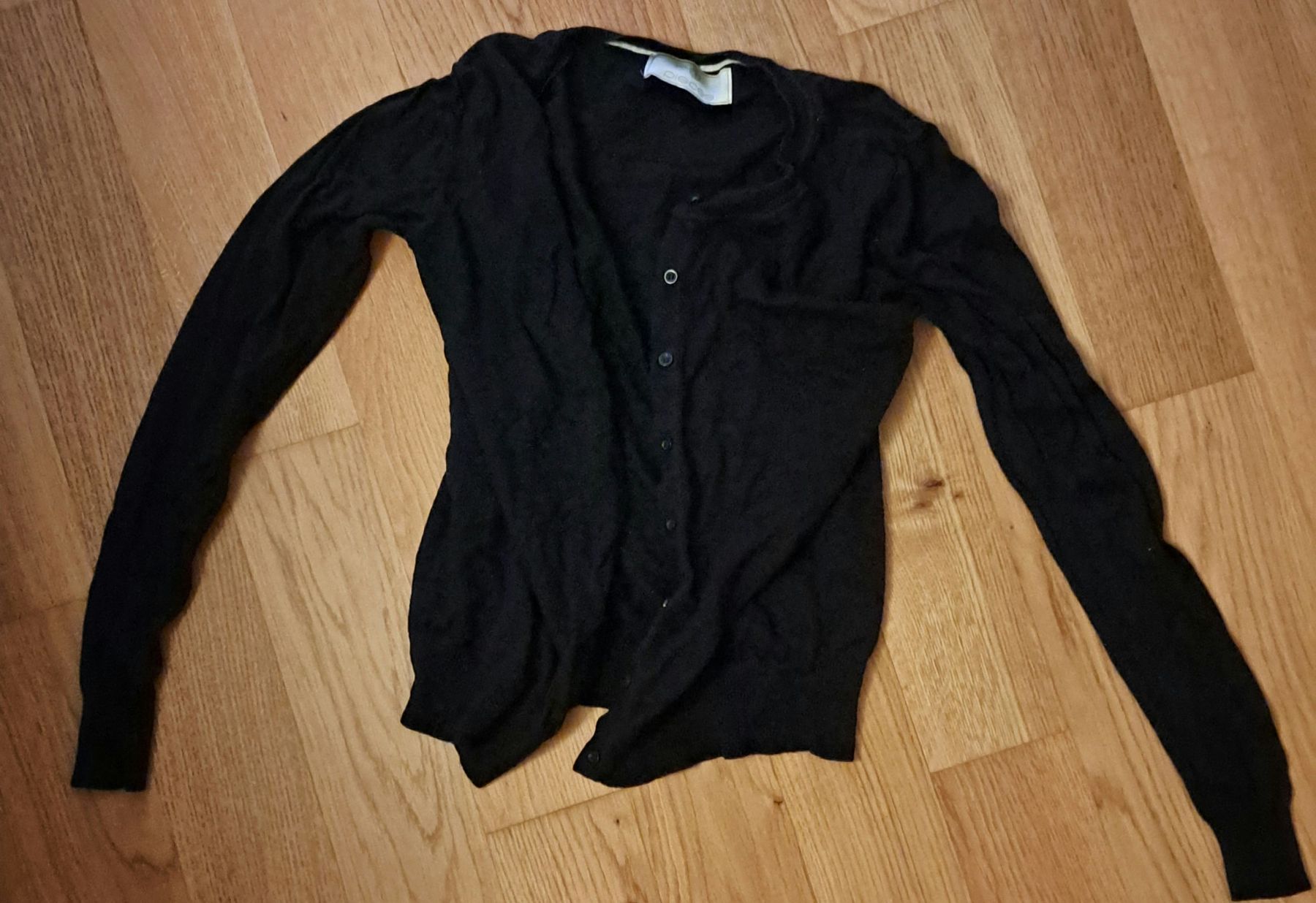 Pieces Giacche: Schwarze Strickjacke Pieces – Usato da Seengen venduto da ja6_65wp