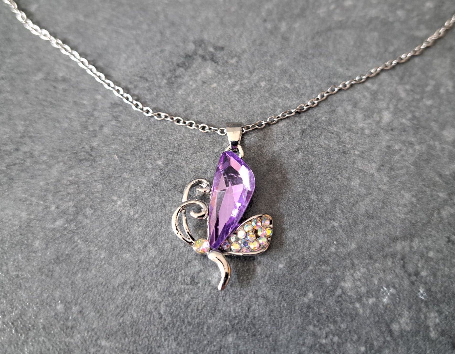 Catenine: Collier avec pendentif améthyste – Nuovo e nell'imballaggio originale da St-Imier venduto da supernova21 1