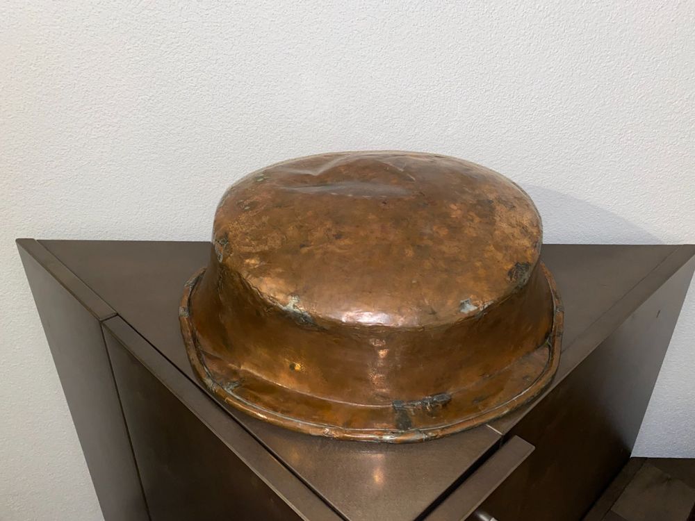 Schalen: Antik Kupfer wasser becken schale 1700-1800 rare – Gebraucht aus Buochs von 49er 3