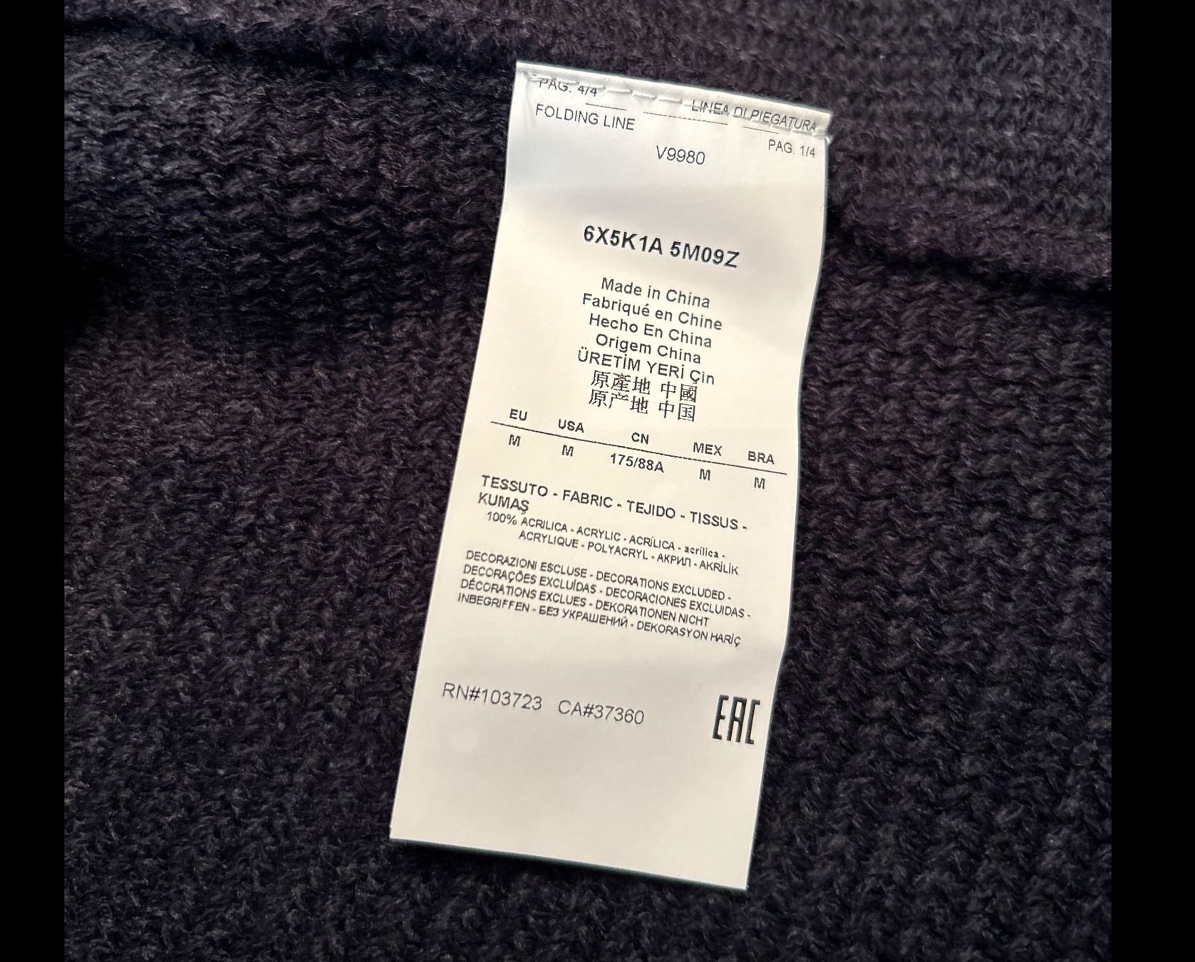 Altro in Moda donna: Armani Jeans Poncho, Grösse M – Usato da St.Gallen venduto da cbr_5mvv 4