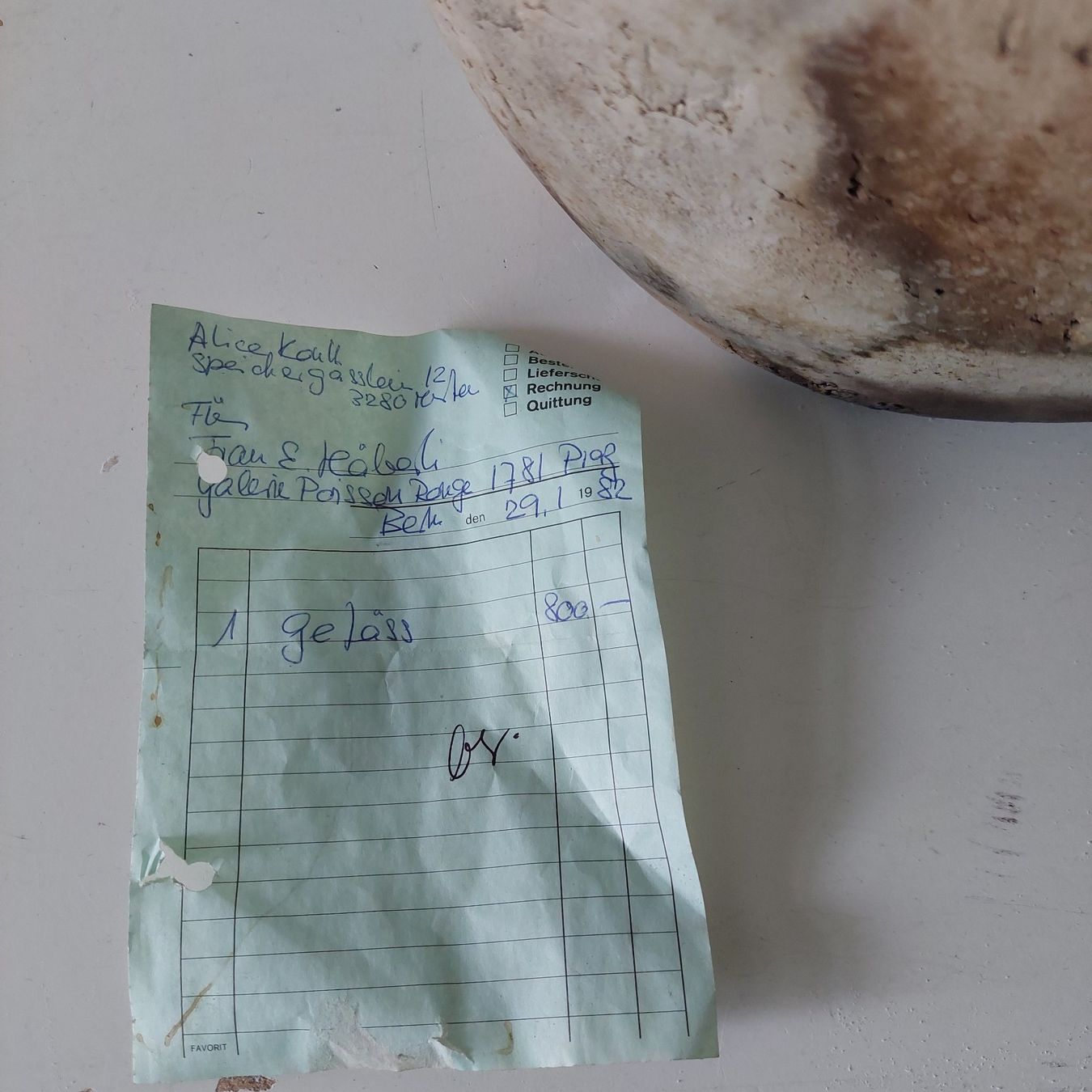 Vasen & Gefässe: GROSSE TERRACOTTA VASE    ALICE KAULL? – Gebraucht aus Bern von karo123 4
