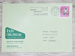 CL01 Enveloppe + Timbre Suisse 1969