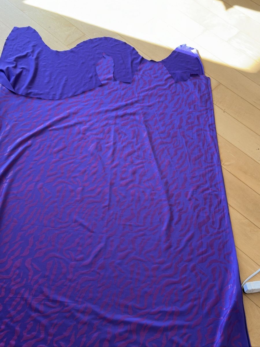 Stoffe: Jersey-Stoff lila pink mit Zebra-Muster – Gebraucht aus Nürensdorf von Weima58 4