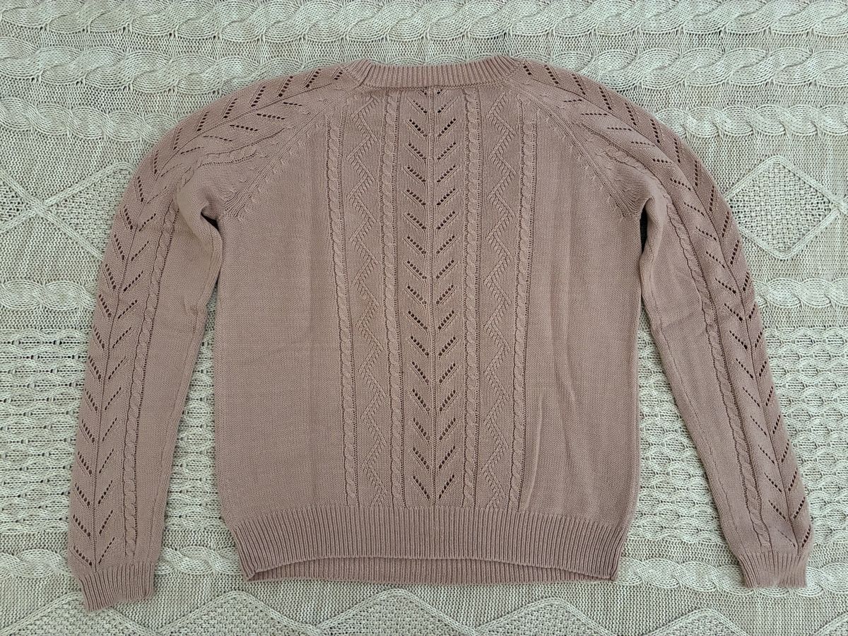 Pulls & Sweat-shirts: Damen Pullover rosa Zopfmuster Grösse S Vinted – D'occasion à Lausanne par milasha 2