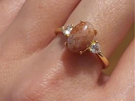 ☀️ Verstellbarer Sonnenstein-Ring mit Zirkonia ✨