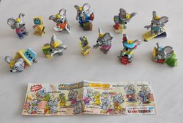 Mega Mäuse 2001 Vintage Figuren Kinder Überraschung Komplett