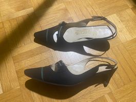 Slingback Schuhe Gr 37.5 vintage