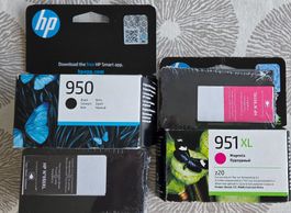 HP Tintenpatronen 950 951XL Schwarz Magenta Neuware