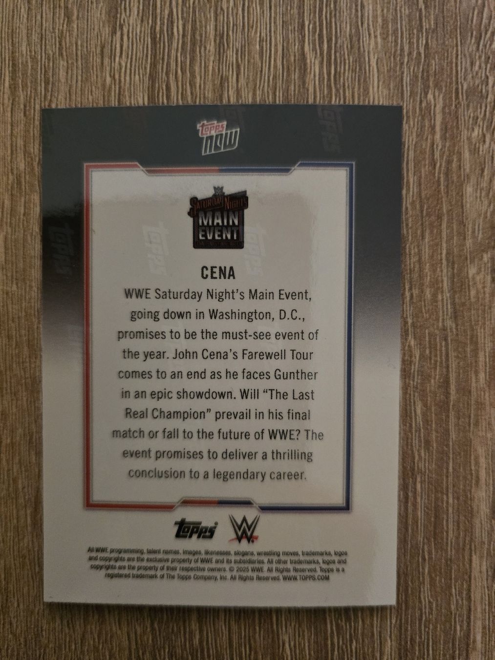 Topps Sammelbilder & Trading cards: Topps Now John Cena One Last Time – Neu (gemäss Beschreibung) aus St. Gallen von SaintCity 1