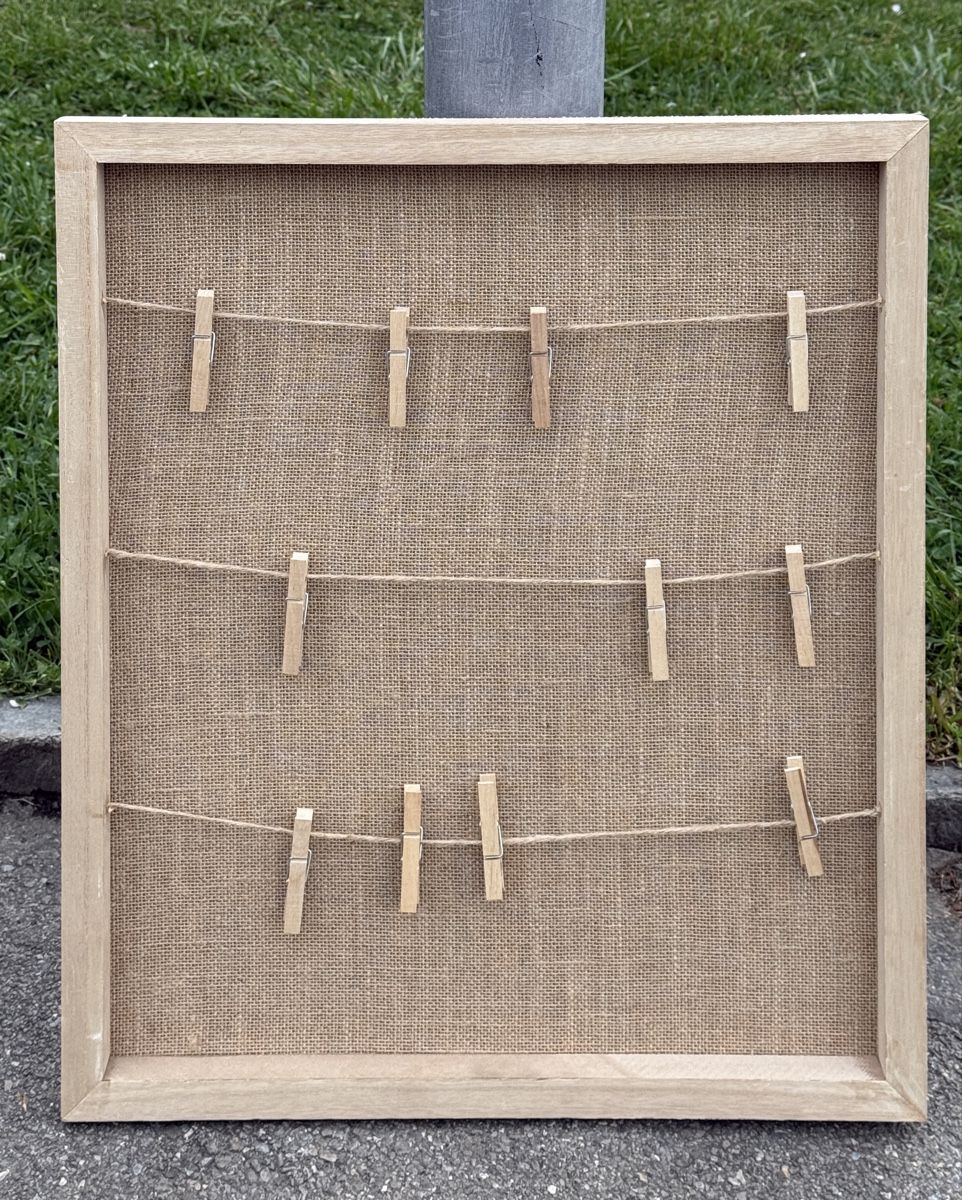 Cornici: Memory Photo Display Board Rustic Wood Home Decor like new – Nuovo (secondo la descrizione) da Zürich venduto da Allwelcome 3