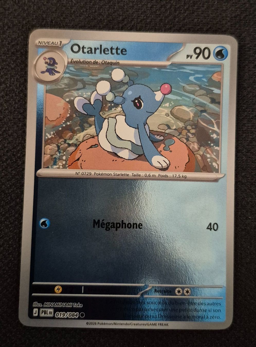 Pokémon Sammelbilder & Trading cards: OTARLETTE 019/084 REVERSE POKEMON NUIT NOIRE – Gebraucht aus Grand-Lancy von luc111