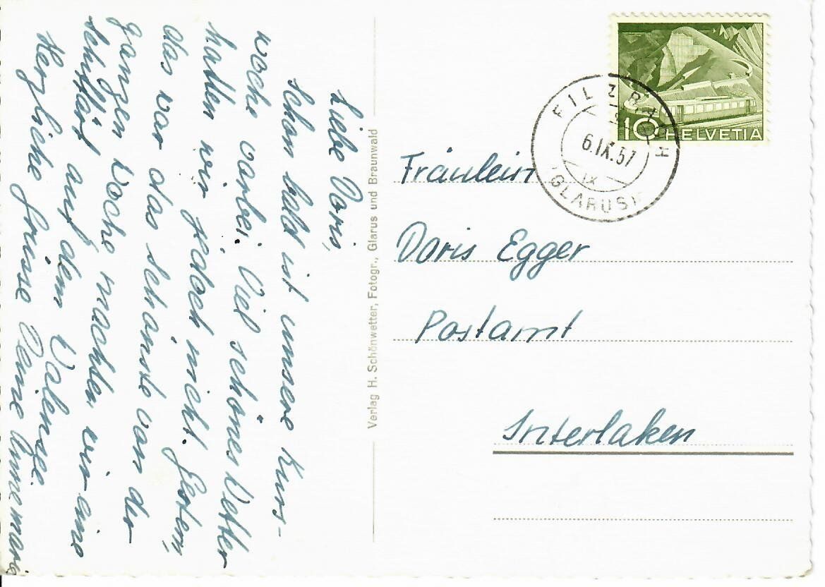Cartoline postali: Betlis am Walensee – Usato da Hochdorf venduto da Ziegel-16 1