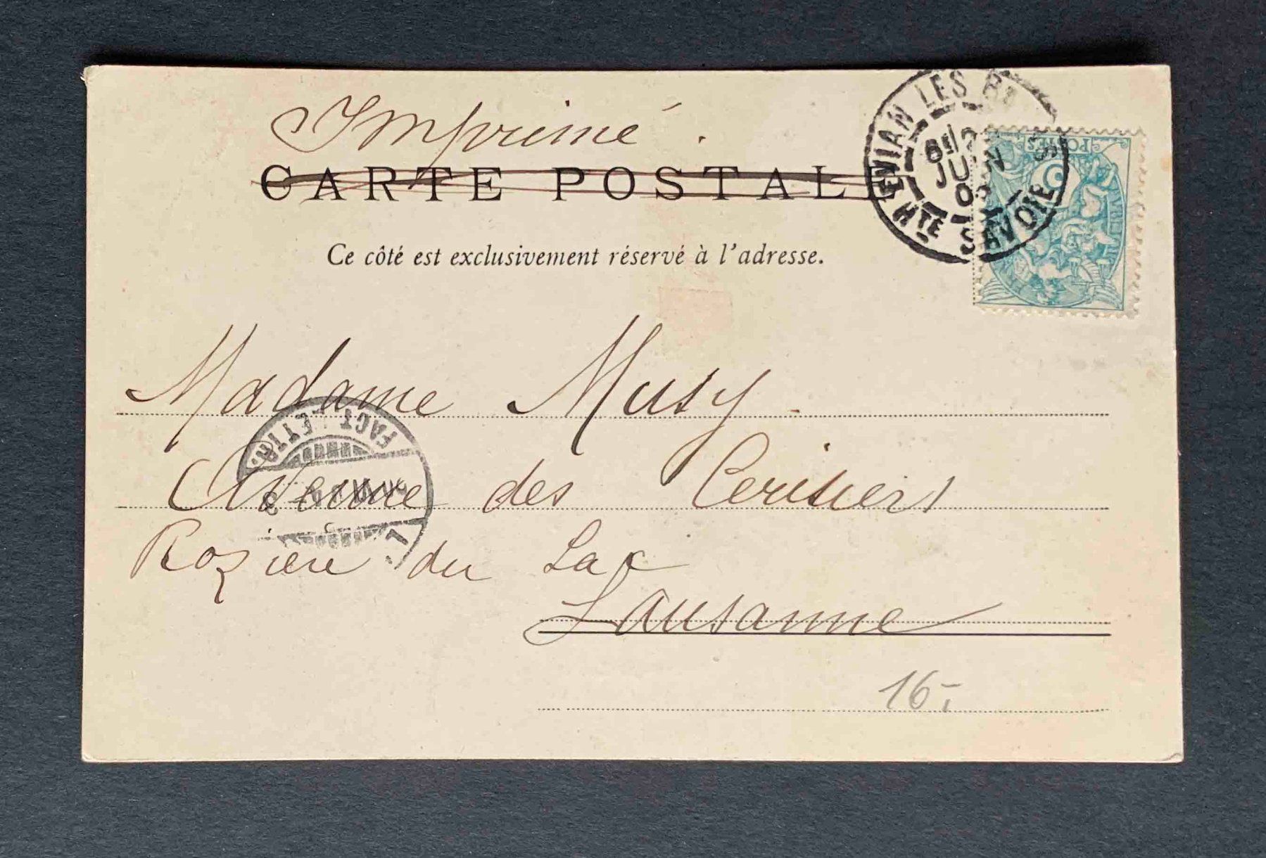 Cartoline postali: AK Evian les Bains – Usato da Goldau venduto da artelier1 1