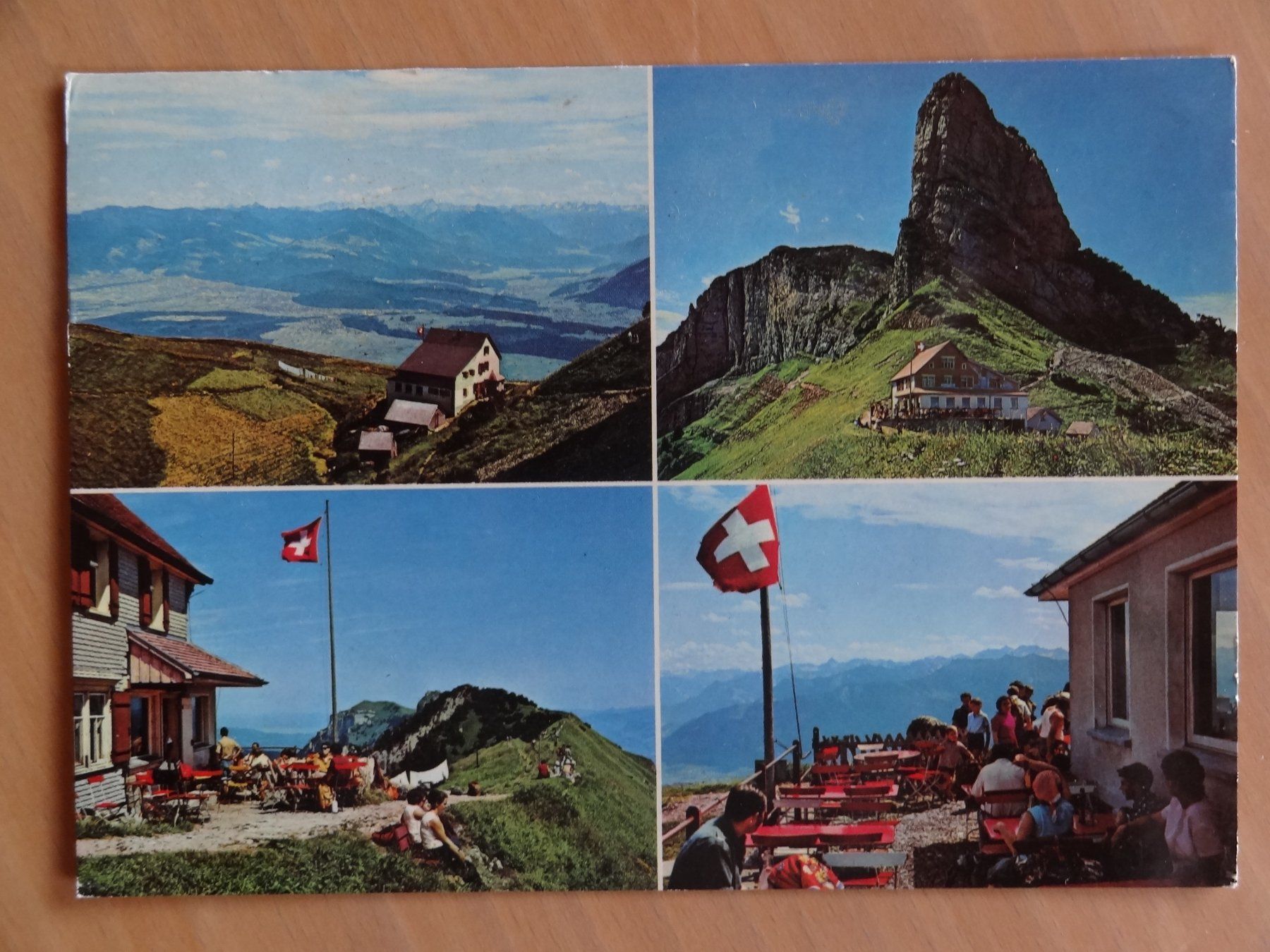 Cartoline postali: Berggasthaus Staubern - Appenzell - 1974 – Usato da St Léonard venduto da Riglin