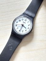 Swatch Uhr Quartz Damen  Schwarz Weiss schwarz 