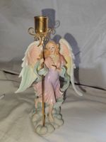 Elfe Fee Fantasyfigur mit Kerzenhalter Engel