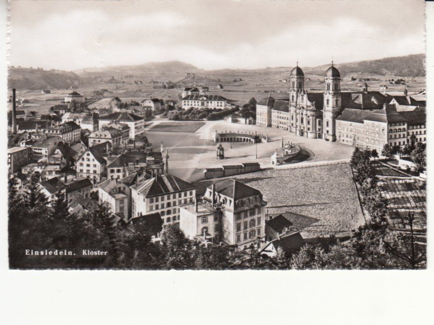 Cartoline postali: Einsiedeln ca. 1950 – Usato da Bürglen TG venduto da StampGraf