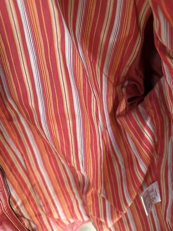 veste pur cuir rouge 