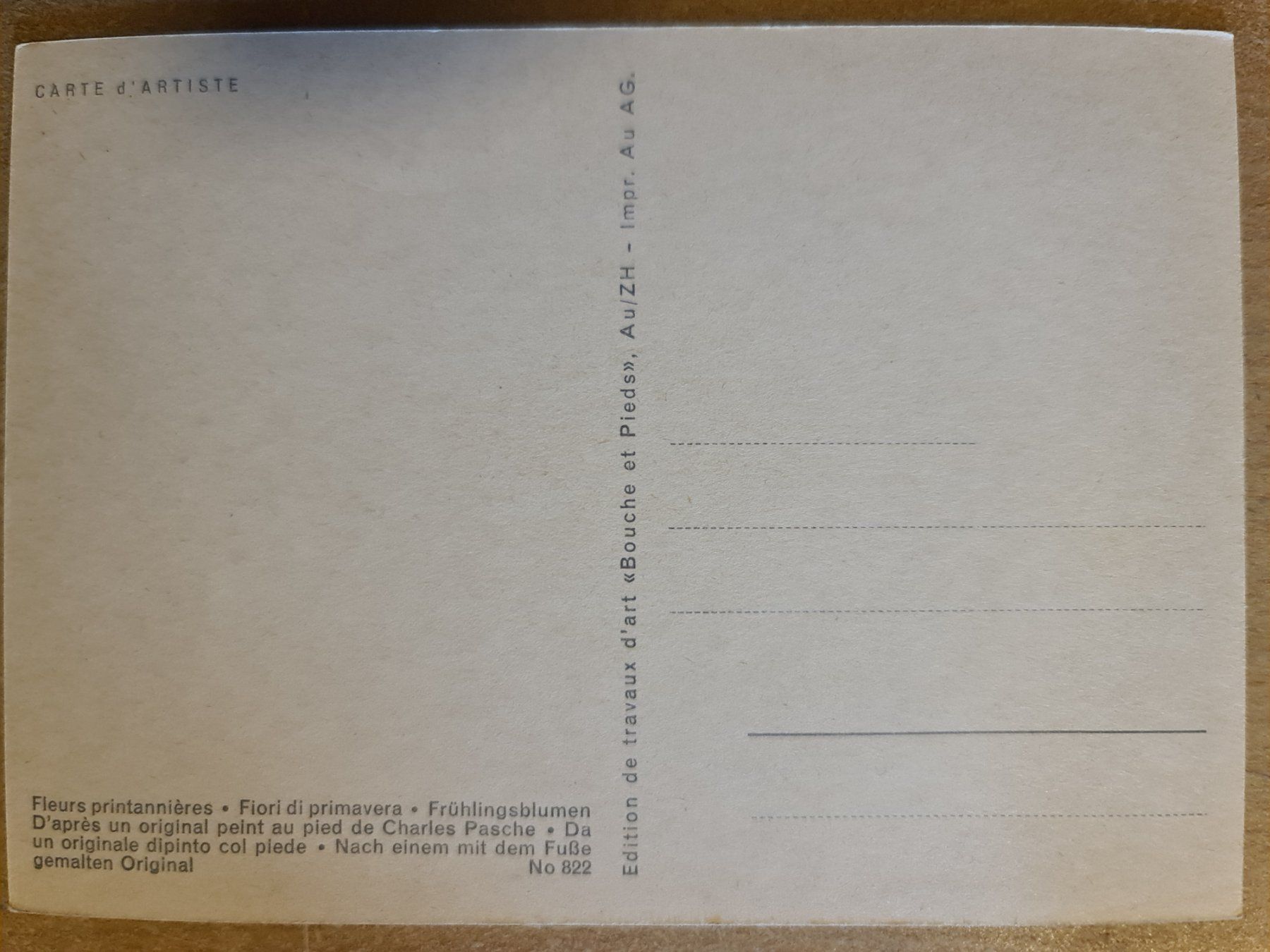 Cartoline postali: Ansichtskarte, Blumenstrauss, unbeschrieben, Top! – Usato da Dintikon venduto da Vexi 1
