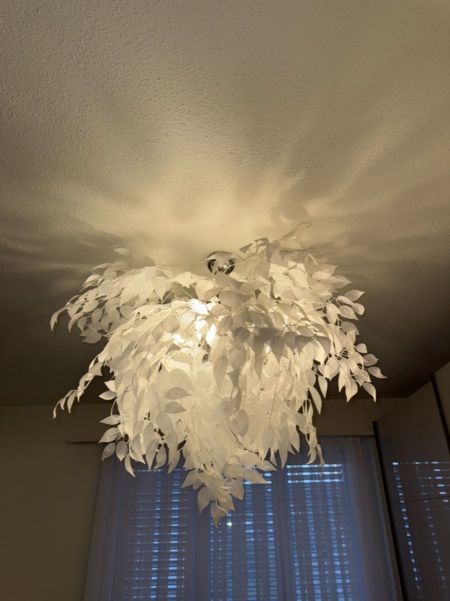 Lampade: 2x Blatt Leuchte weiss Deckenlampe + Stehlampe – Usato da Winterthur venduto da fij_f65r