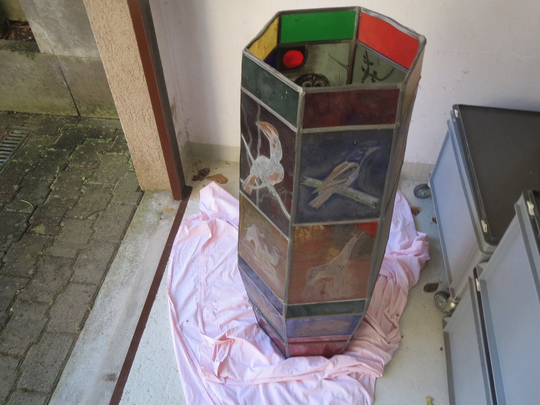 Lampade: Lampenglas - 22 geäzte Glasscheiben – Usato da Tagelswangen venduto da Miski 8