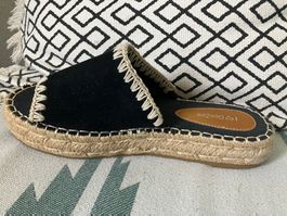 Sommer-Espadrille, neu, Grösse 37 Stoff und Leder