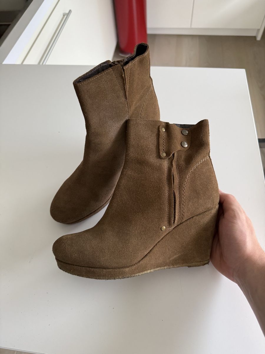 Maje Scarpe da donna: Bottines compensées Maje marron suede (taille-40) – Usato da Genève venduto da rom_8nwv 3