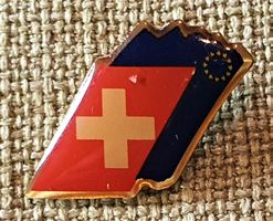 J366 - Pin Flagge Schweiz EU Europa