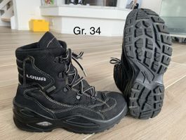 Lowa Rufus Winterschuhe Gr. 34 schwarz
