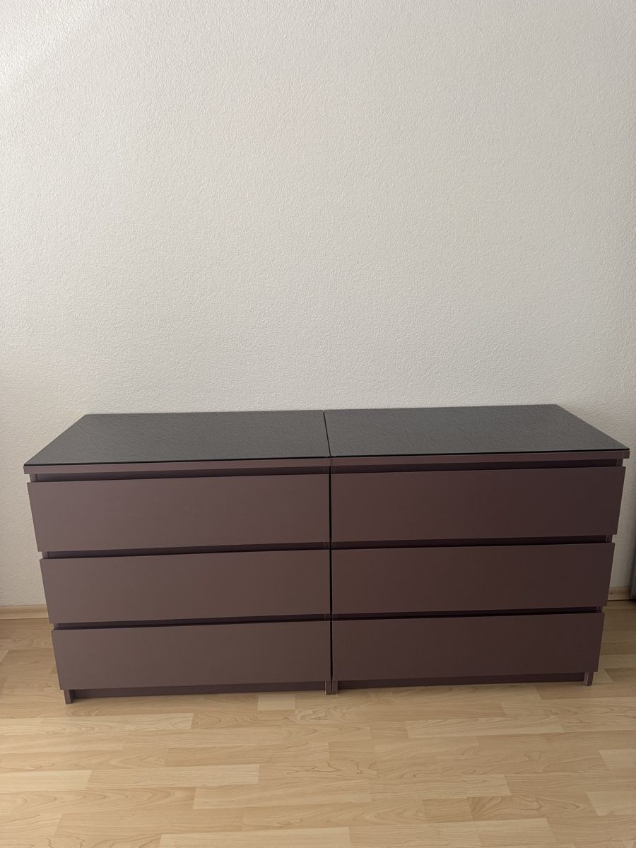 Ikea Cassettiere: 2x Ikea Malm Kommode in lila – Usato da Glattpark(Opfikon) venduto da LivS