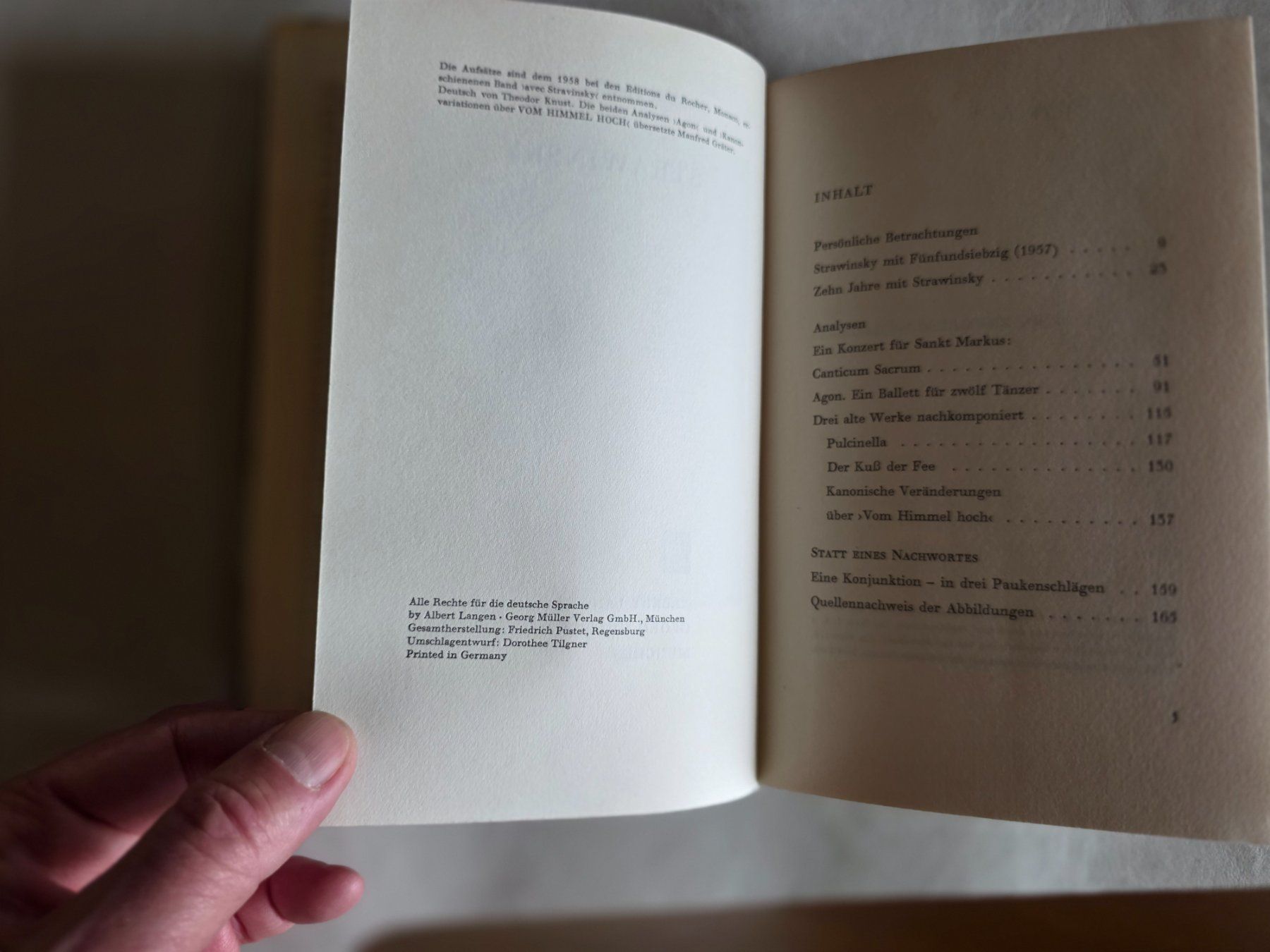 Libri: STRAWINSKY - Robert Craft - Langen Müller Verlag – Usato da Walterswil BE venduto da Lonitti 3