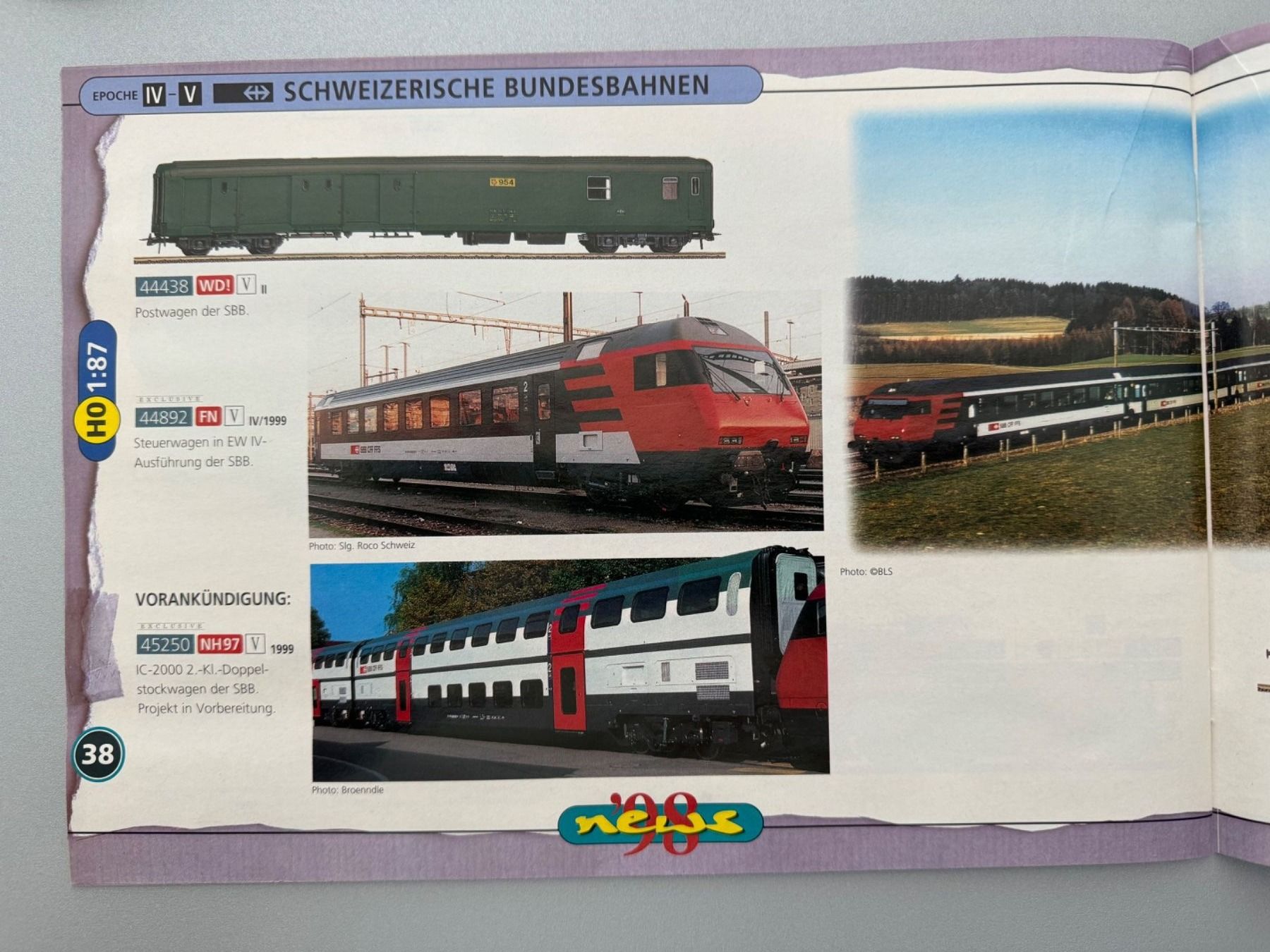 Roco Modellini di ferrovie: ROCO - Gesamtkatalog 1998 – Usato da Fehraltorf venduto da Success 4