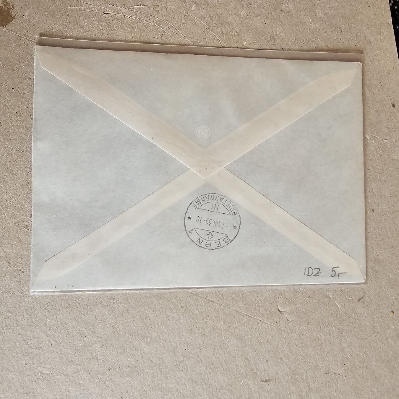 Tous les timbres: Ch PP Orts Gest. Bern 1/ 1.8.39Tabs Rechts d/f/ – D'occasion à Dintikon par bonita099 1