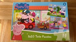 Peppa Pig Puzzle, 3 Puzzles à 20 Teile