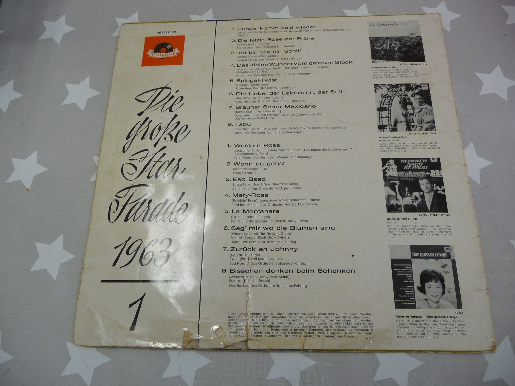 Schallplatten: LP: Die grosse Star Parade 1963 1 – Gebraucht aus Rafz von Powacaddy 1