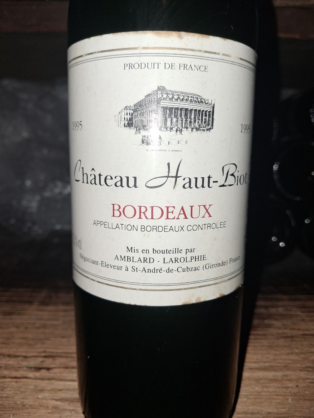 Wein: Château Haut-Biot Bordeaux 1995 – Neu und originalverpackt aus Le locle von juliensaran 1