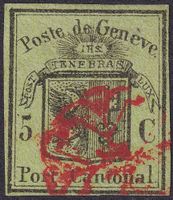 1846, GROSSER ADLER, Nr.6, fehlerfreie Marke +Attest, 2500.-