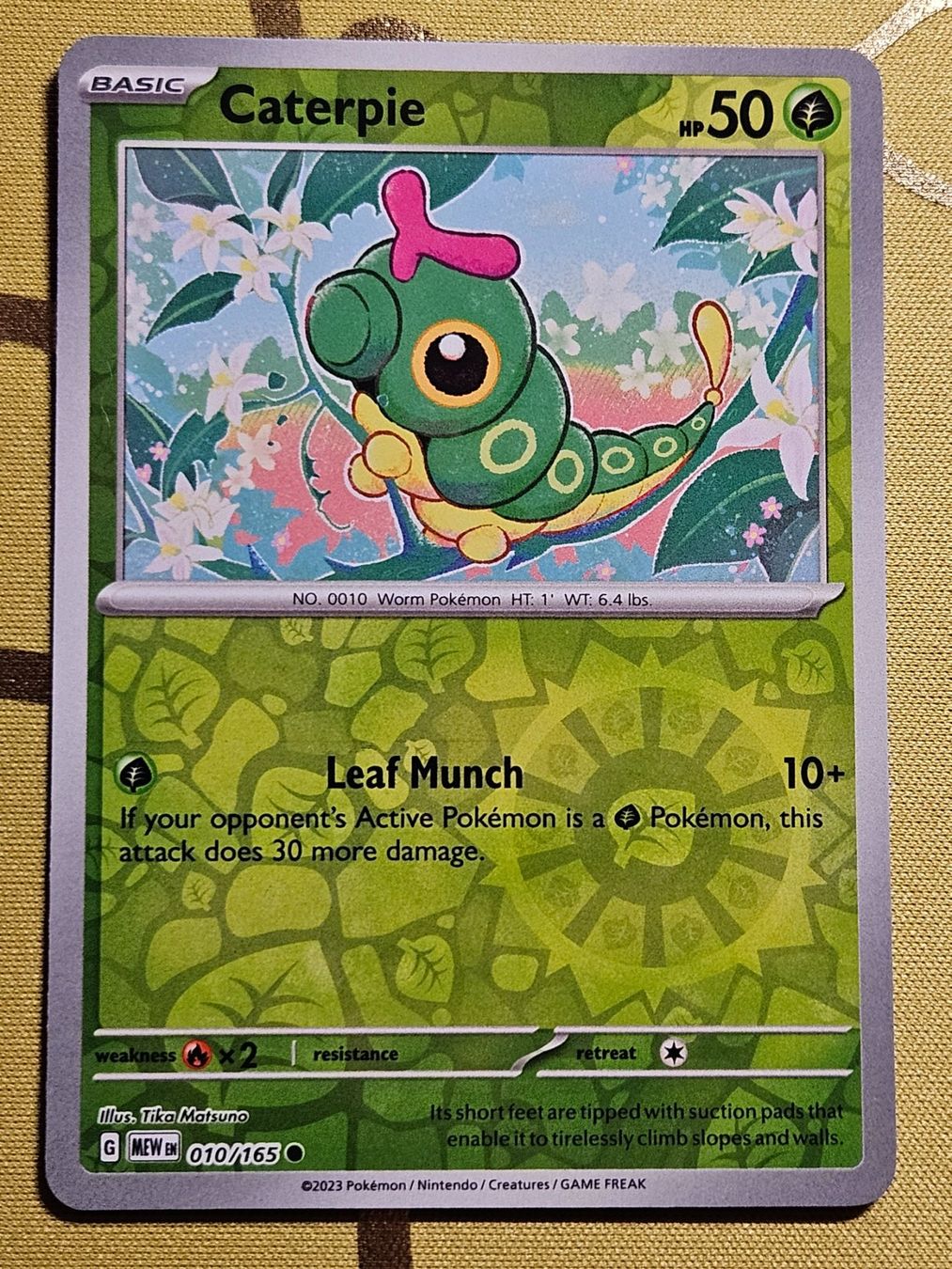 Pokémon Carte collezionabili: 151 - Caterpie 010/165 EN – Usato da Bellinzona venduto da Pokemarco
