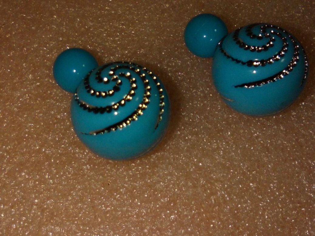 Ohrringe & -stecker: ohrringe modeschmuck hellblau und silber farbe glanzig – Neu (gemäss Beschreibung) aus Basel von bijoutrie_4 3