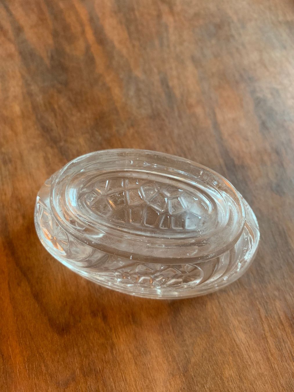 Bicchieri: kleine antike Dose Pressglas Glas – Usato da Thun venduto da Crown7 2