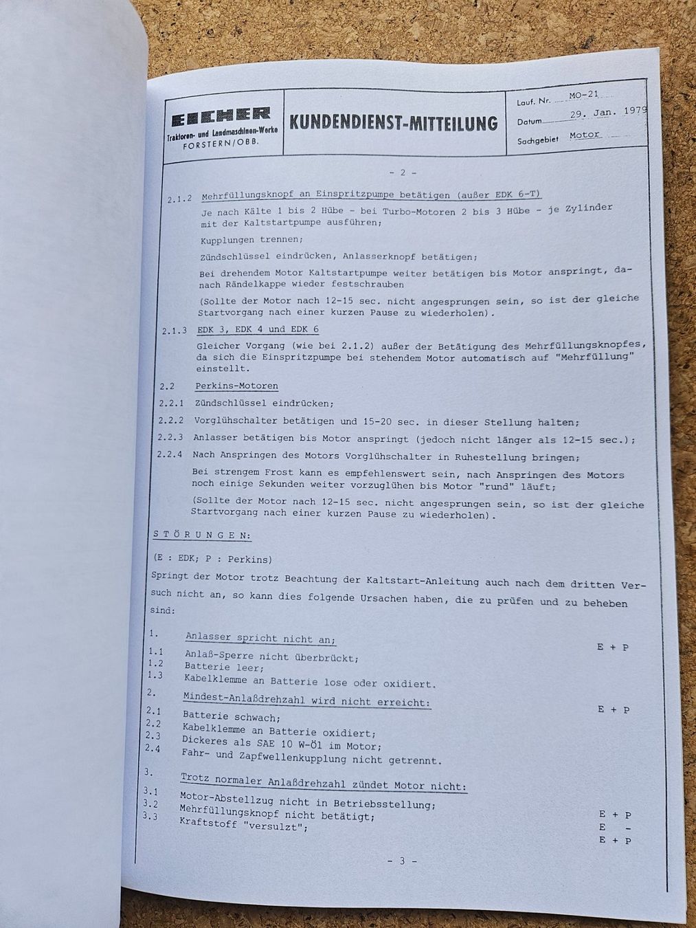 Libri: Eicher Traktor Kundendienst Briefe – Usato da Hohentannen venduto da Spez88 4