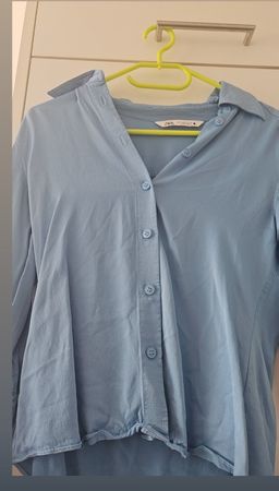 Blaue Bluse von Zara (Business Bluse)