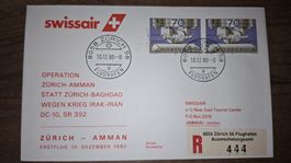 Swissair Zürich - Amman 10.12.1980