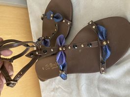 CAFE NOIRE Sandalen Gr.39,5 Leder Schuhe