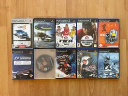 10 Sony PlayStation 2 Spiele in gutem gebrauchten Zustand