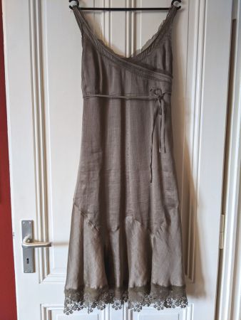 NOA NOA : Splendide robe en lin et soie XS-S