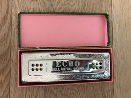 Mundharmonika Echo Bell Metal Reeds, vintage, Top Zustand!