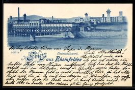 AK Rheinfelden, Electricitätswerk mit Brücke